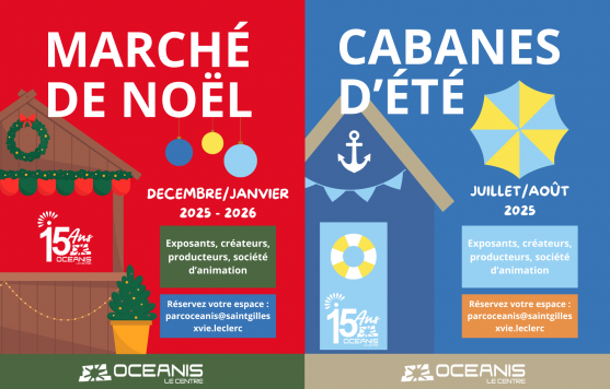 Cabanes d'été et Marché de noël